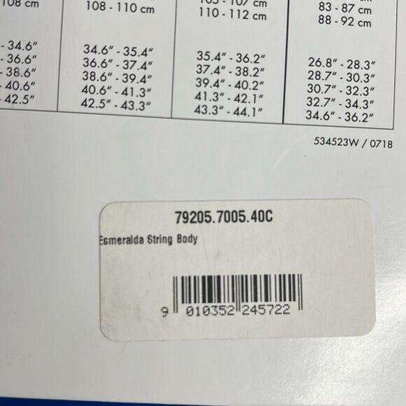 NWT Wolford Esmeralda String Body Black 10 C-cup - Picture 16 of 16